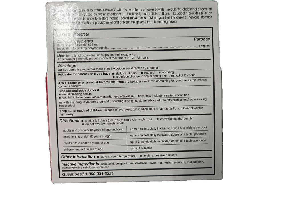Equalactin Laxative Chewable 48 Tablets ( 2 boxes ) ^^