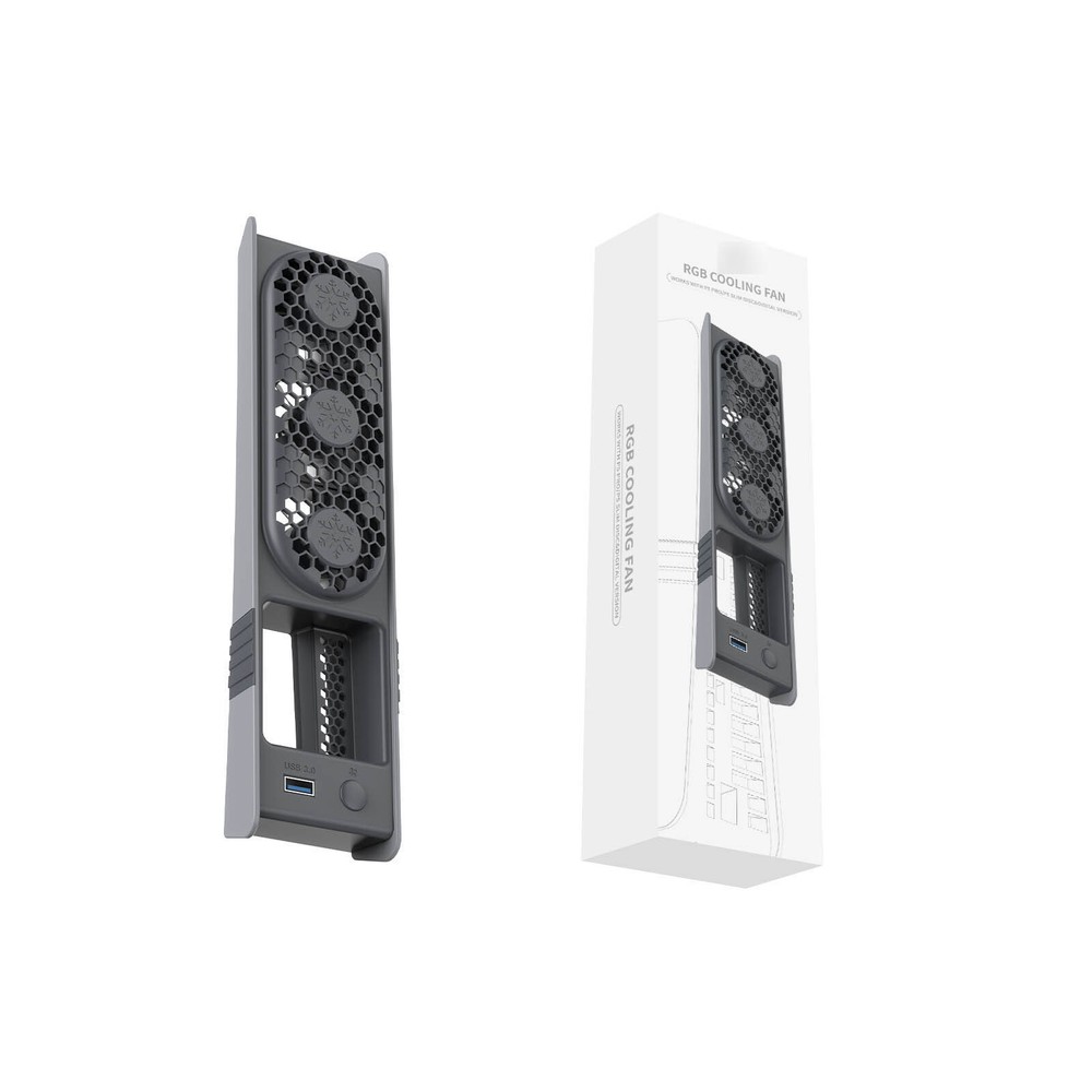For Sony PS5 pro/PS5 slim Controller Disc & Digital Side Cooling Fan Accessories