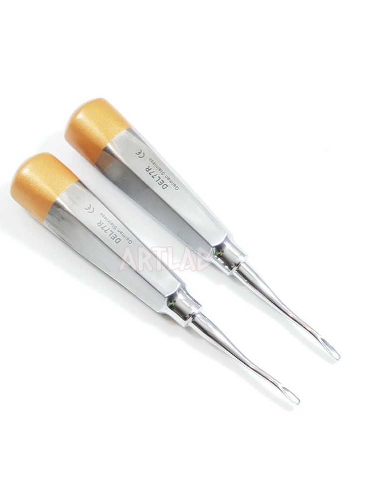 2 German Premium Root Dental Tooth Extracting Elevator # 77R-Dental Elevators