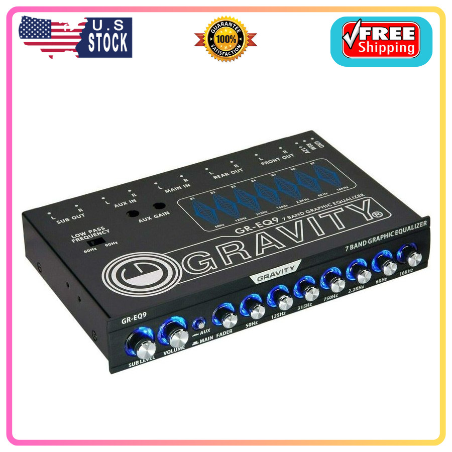 Gravity 7 Band Graphic Equalizer GR-EQ9