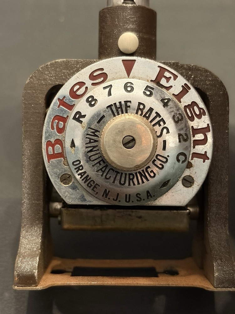Bates Numbering Machine Style E 6-Wheel Working Serial B803743 USA