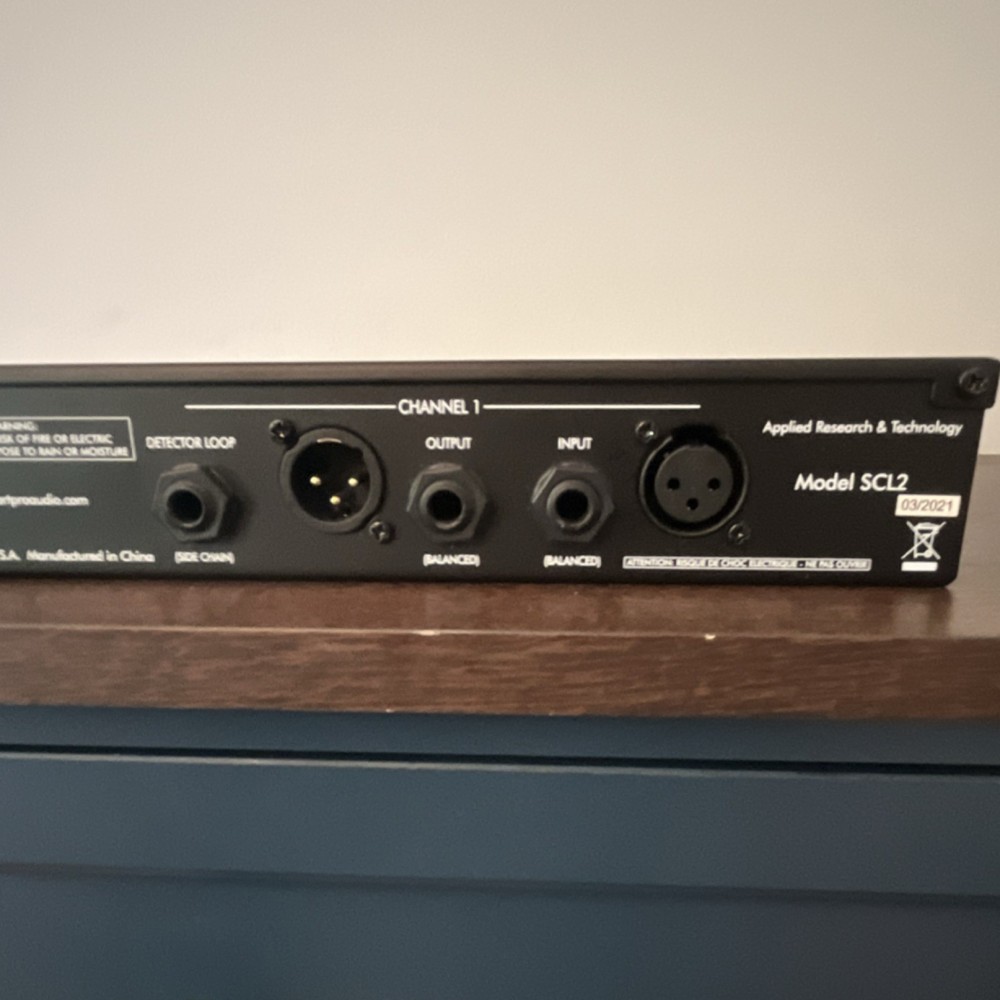 ART SCL2 Stereo Compressor/Limiter/Gate/Expander 2-Ch 1U Rack Analog