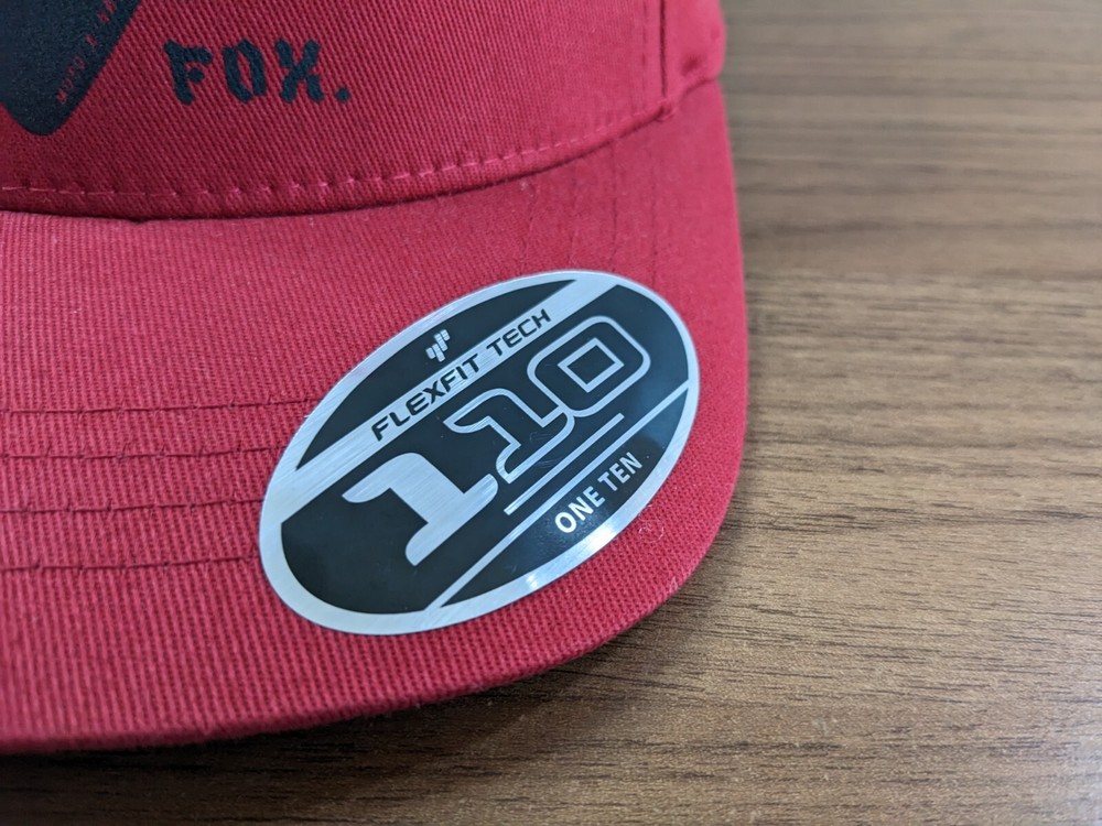 Youth FOX RACING Flexfit Hat Cap Logo Adjustable Snapback Red