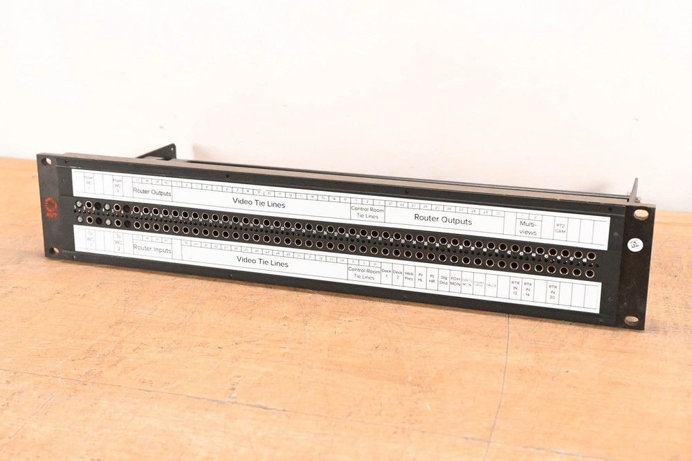 AVP SuperHD Micro 3G Video Patchbay 2RU w/ KMN75 & KM75 Modules CG01WE8