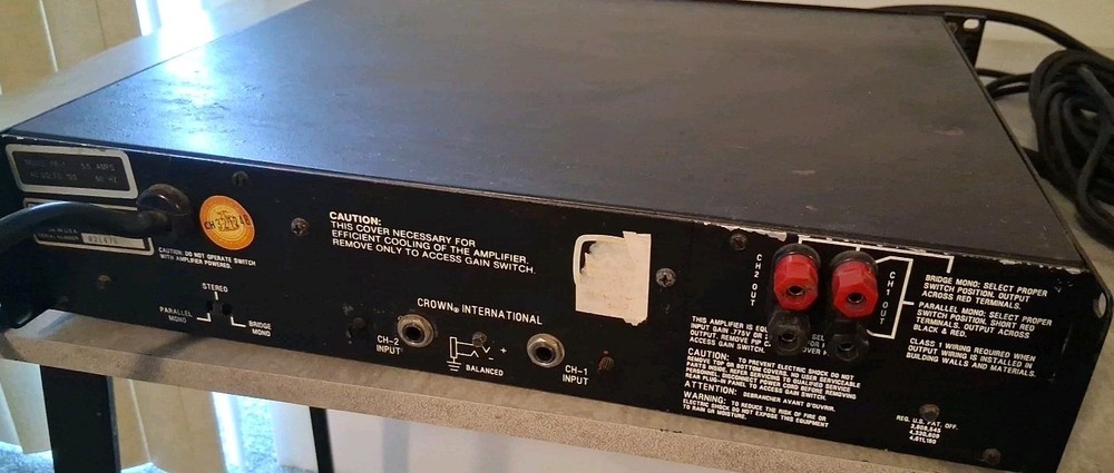 Crown PB-1 Power Base-1 Power Amplifier – Used
