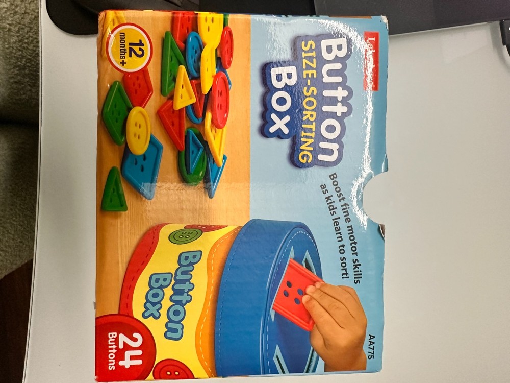 Lakeshore Button Size-Sorting Box-Motor Skills Learning
