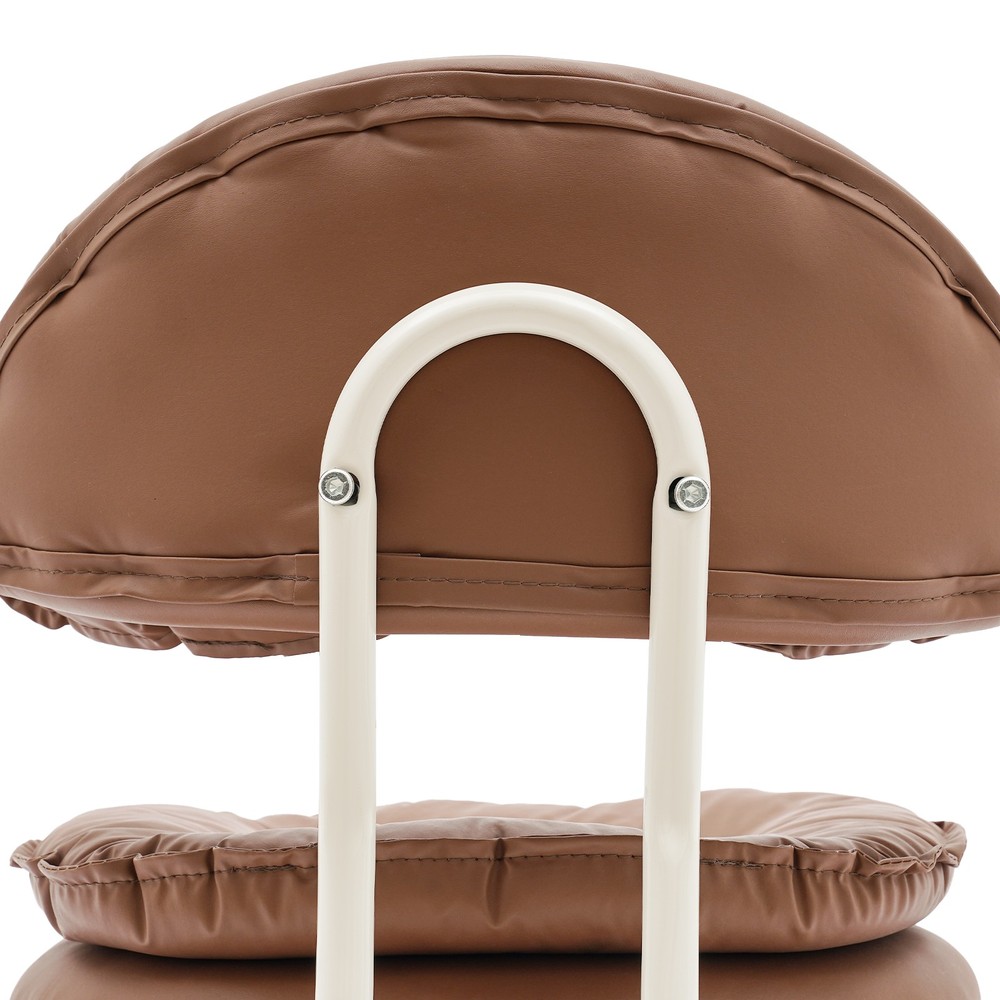 Rolling Stool with Backrest Low Height Sponge Roller Stool Chair Roller Seat