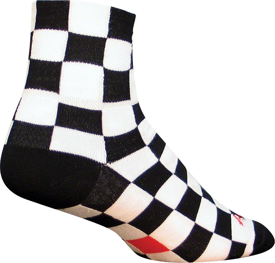 SockGuy Classic Socks Crew Socks Large/XL Black/White