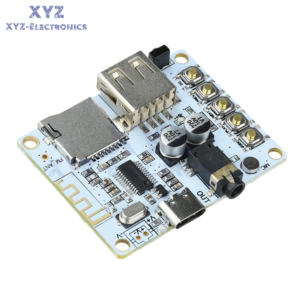 Bluetooth 5.4 Audio Receiver Board MP3 Lossless Decoder Decoding Module Type-C