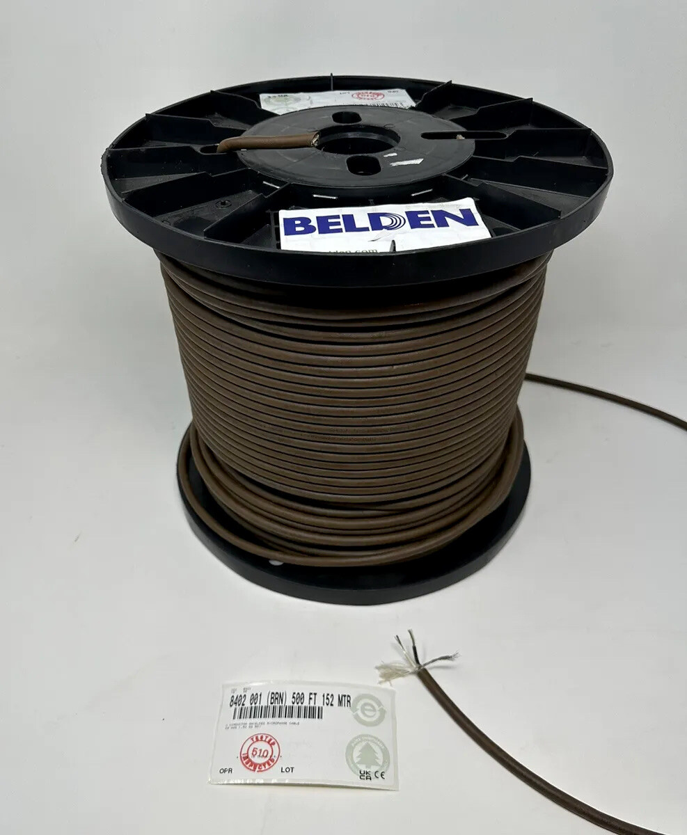 Belden 8402 Audio Interconnect Cable - SOLD BY THE FOOT - Audiophile Grade