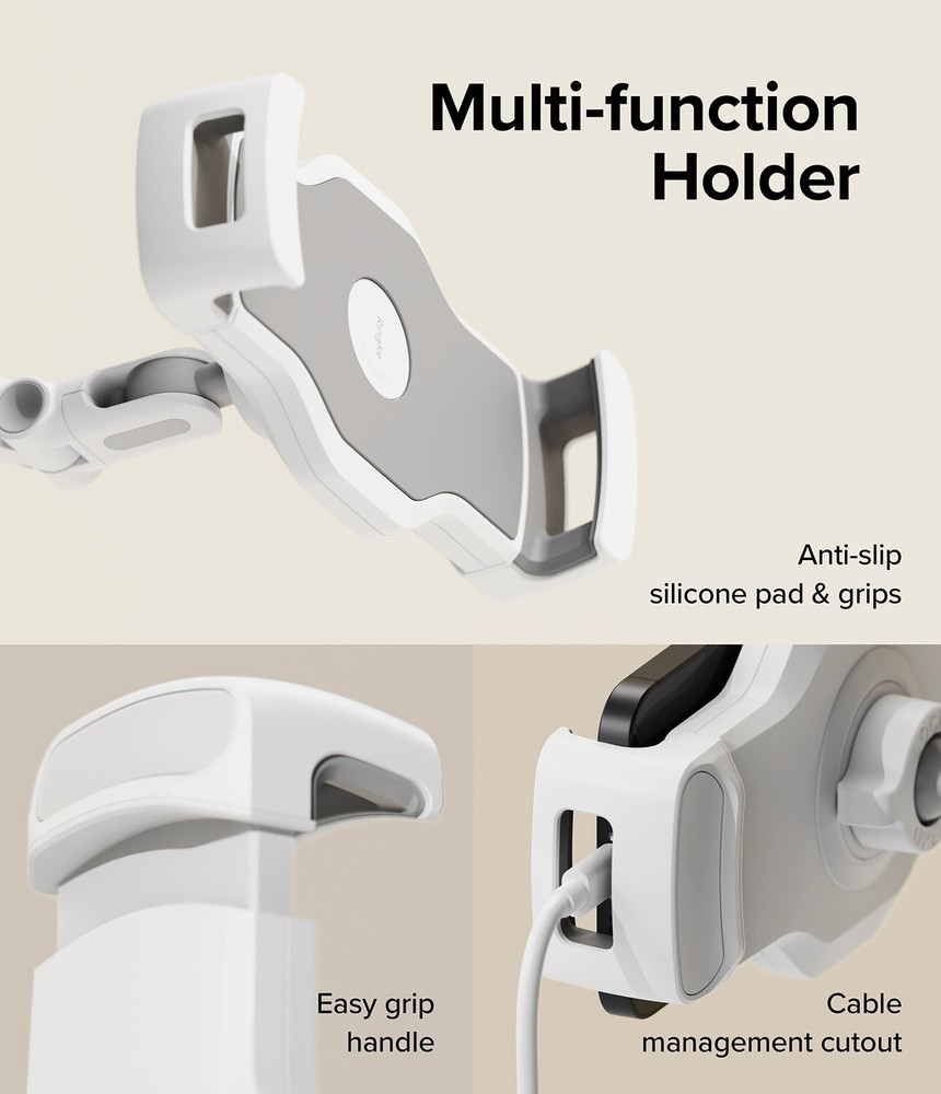 Phone Tablet Holder Clamp Desk Mount for IPhone IPad Adjustable 360 Rotation