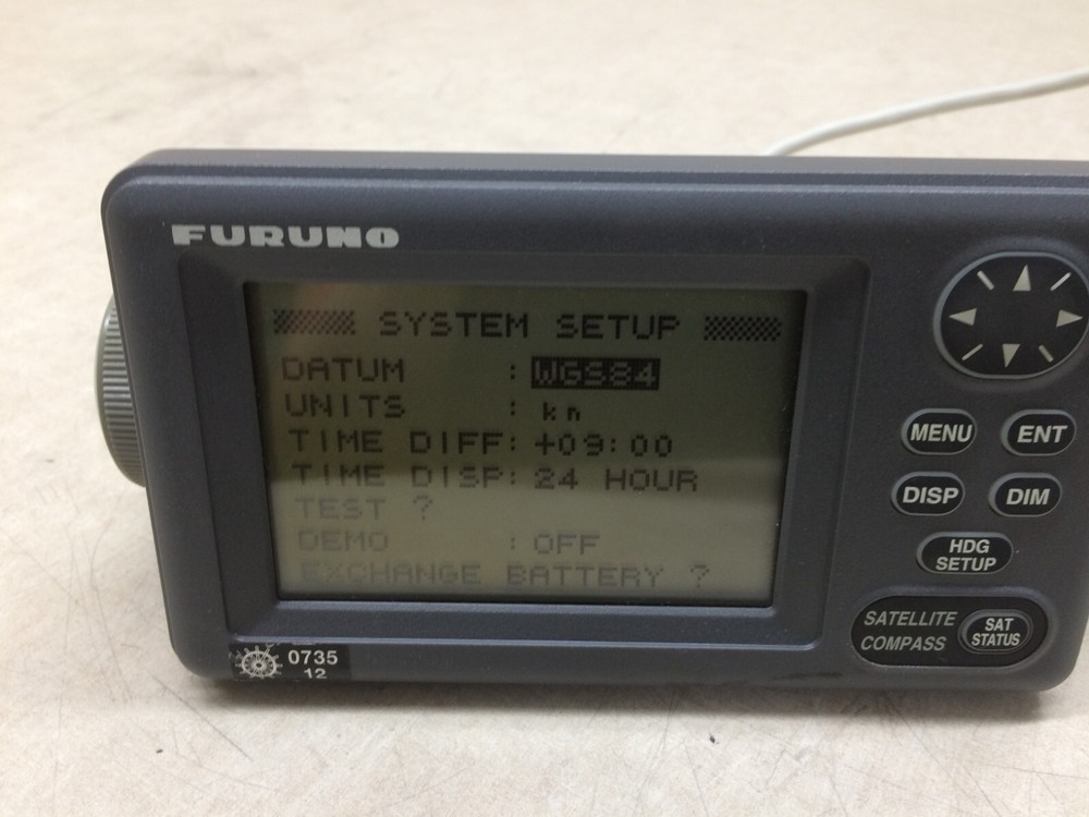Furuno SC-502 Satellite Compass V2.01 Display Head Screen Button
