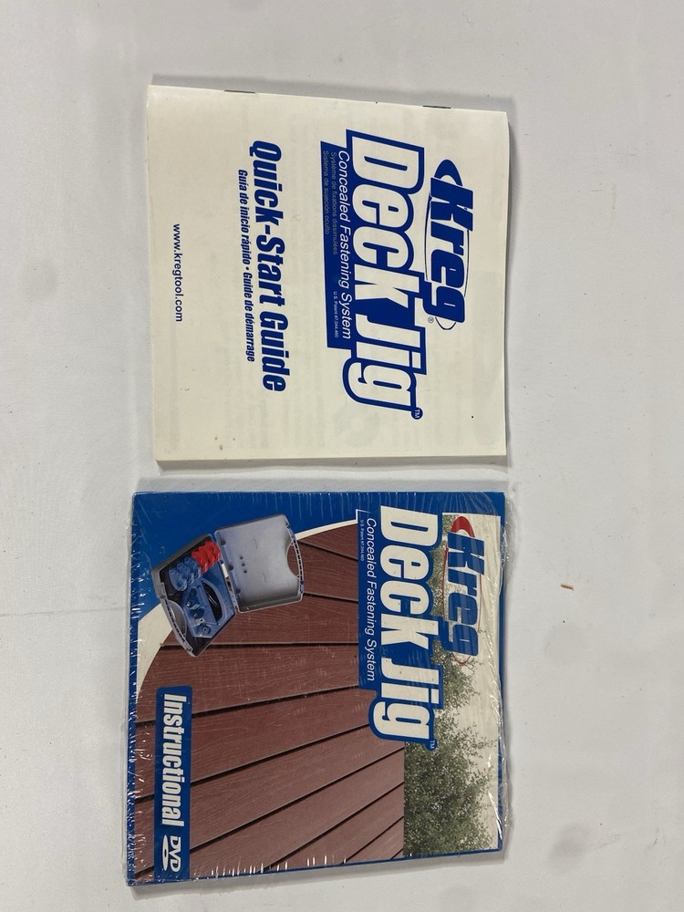 Kreg Deck Jig Kit Concealed Fastening System Used 5/16 And 1/4 Spacers E2