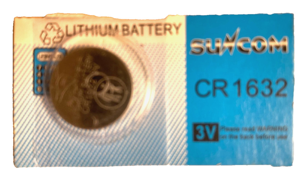 Suncom CR1632 LITHIUM 3V  BATTERY 1Pc - FREE SHIPPING