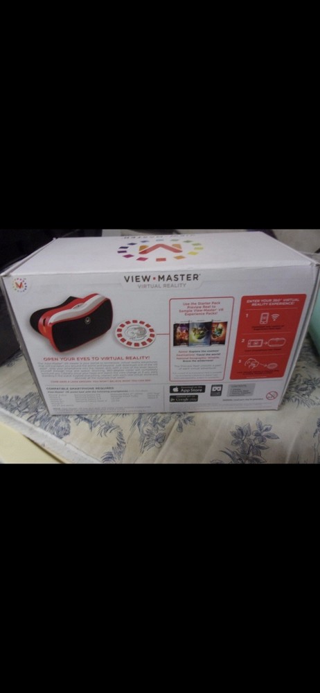 View-Master Virtual Reality Starter Pack Red/Black Smartphone VR Headset 6.0in