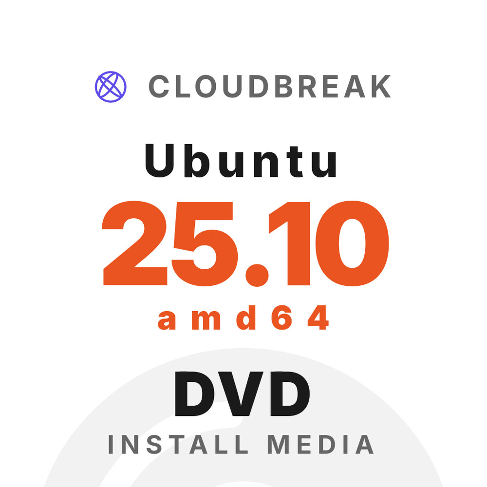 Ubuntu 25.10 amd64 Bootable/Live Install DVD NEW