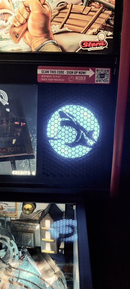 Jaws Pinball Speaker Inserts