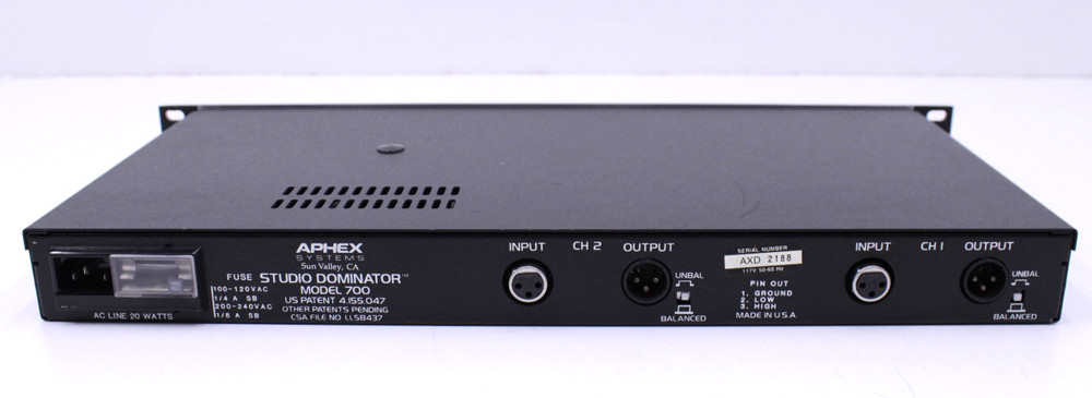 Aphex Systems Studio Dominator Model 700 Rack Mount Tested