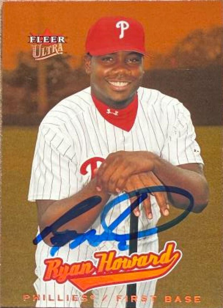 Ryan Howard Autographed 2005 Ultra #213 AR