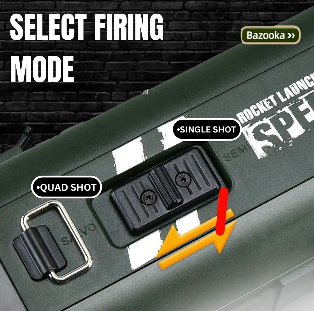 M202 Soft Bullet/Foam Rocket Launcher w/Select Fire Modes