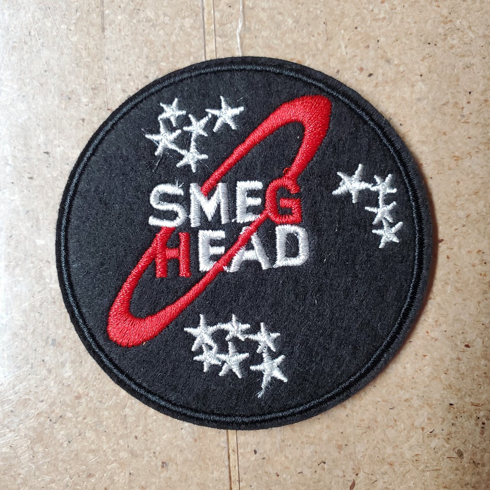 Red Dwarf Smeg Head Logo 3" Embroidered Patch- USA Mailed