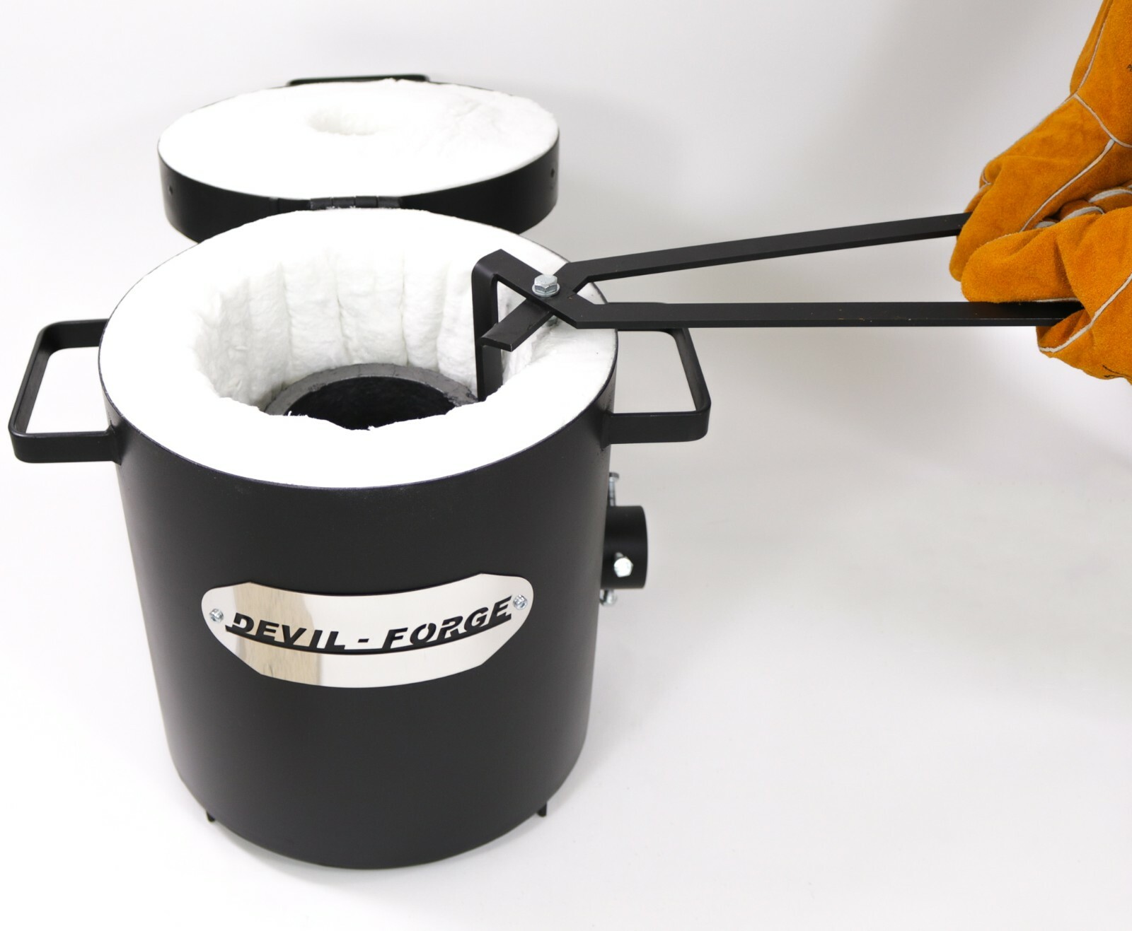 FB2Mb–10KG GAS METAL MELTING FURNACE Propane Forge Copper Crucible Tongs 2 in 1