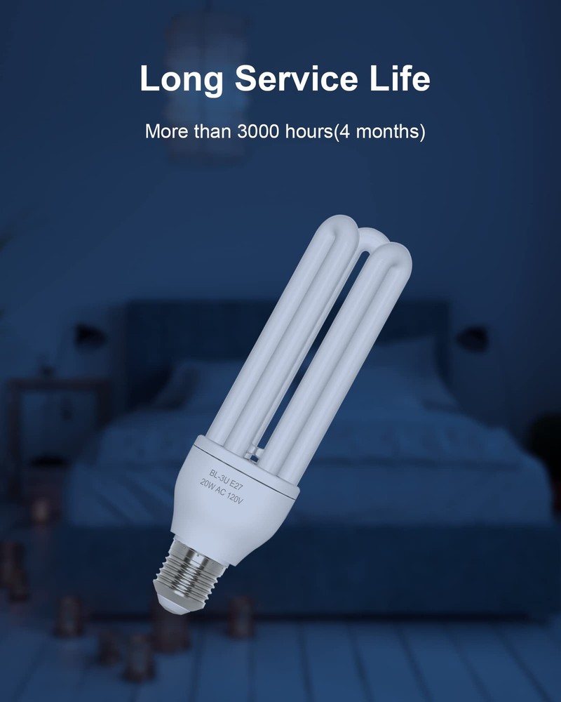 Shootingstar 3U 20W Replacement Bulb for Bug Zapper with E27 Base, White