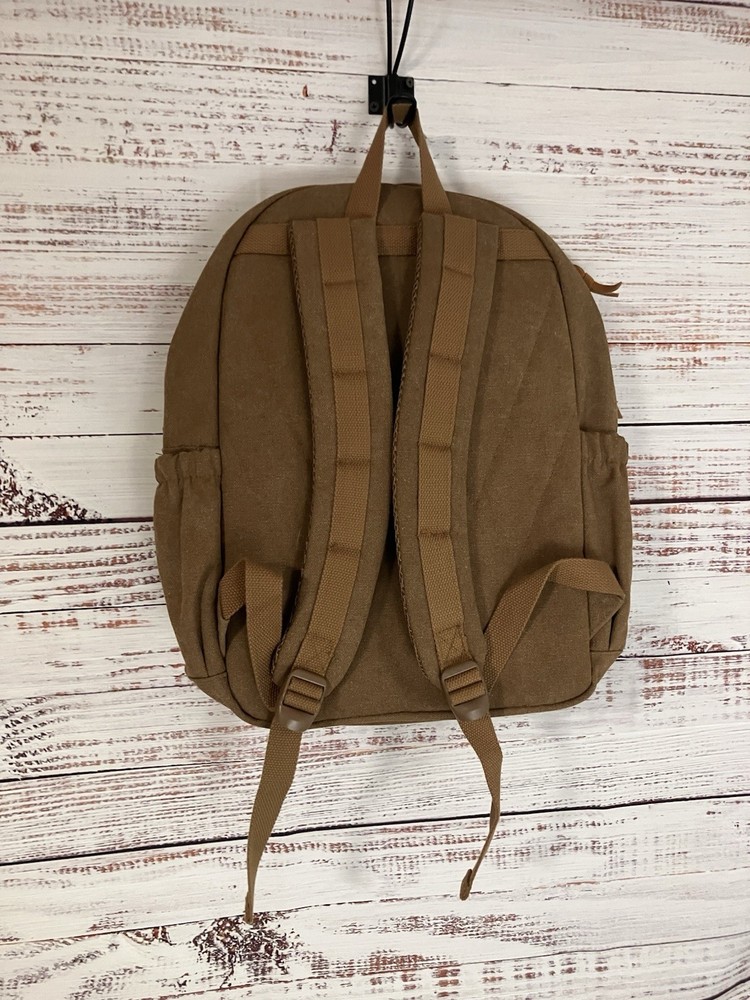 Wrangler Backpack Beige / Brown Washed Canvas New