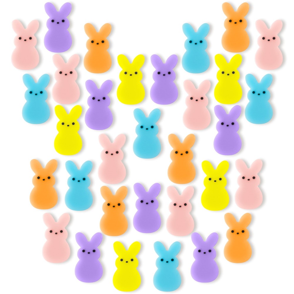 30 Pcs Easter Fridge Magnets Decorations Bunny Peeps Multicolor Magnet Set