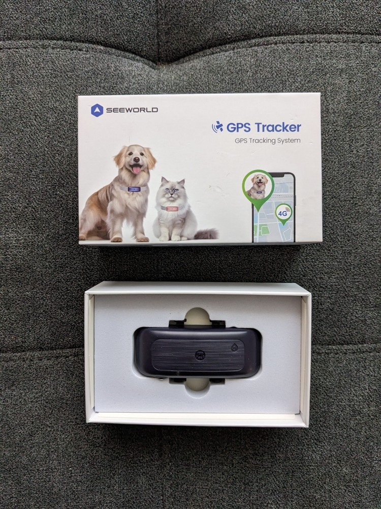 SEEWORLD P1 GPS Cat Dog Tracker Open Box