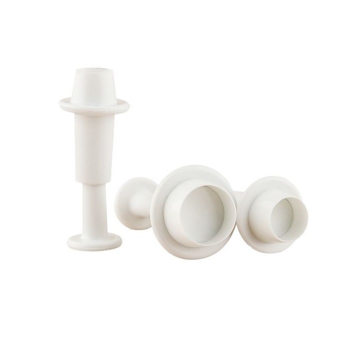Bakell Circle, Round 3 PC Set Impression Stamps Baking Cake and Decorating tools
