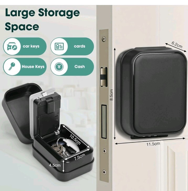 Bluetooth Smart Key Lock Box with Tuya App & PIN Code for Airbnb & Offices
