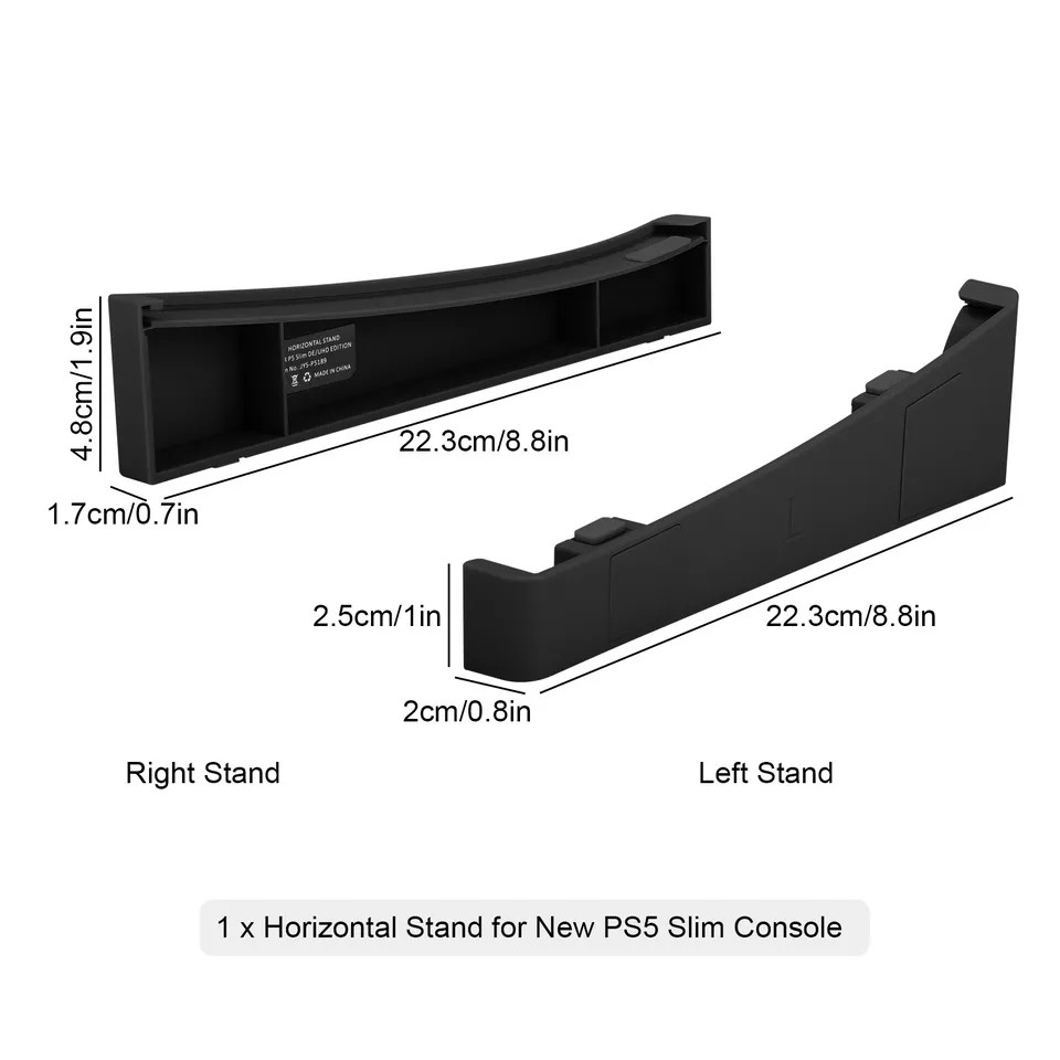 Horizontal Stand Space Saving Display Holder for PS5 Slim Disc / Digital Edition
