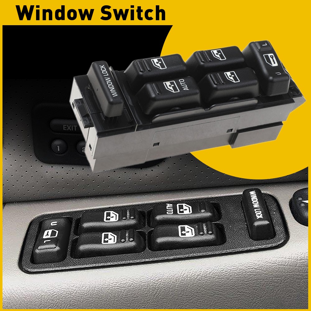 Driver Side Master AUTO Power Window Switch For 2000-2002 Silverado Chevrolet