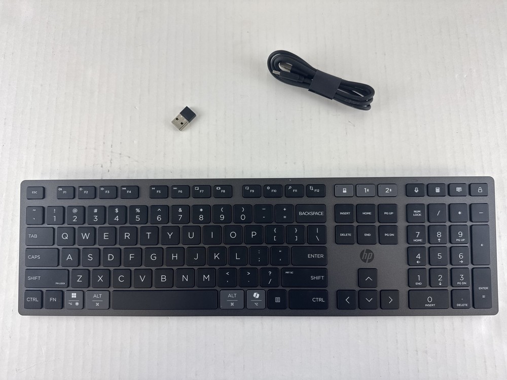 9T5B2AA#ABA HP 725 keyboard multi-device rechargeable full-size US black