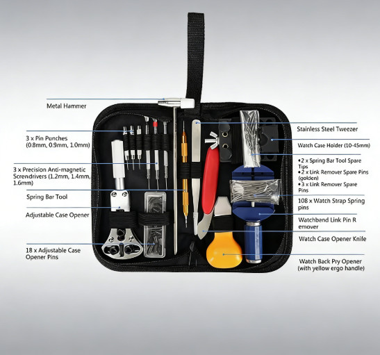 147Pcs Watch Repair Tool Kit