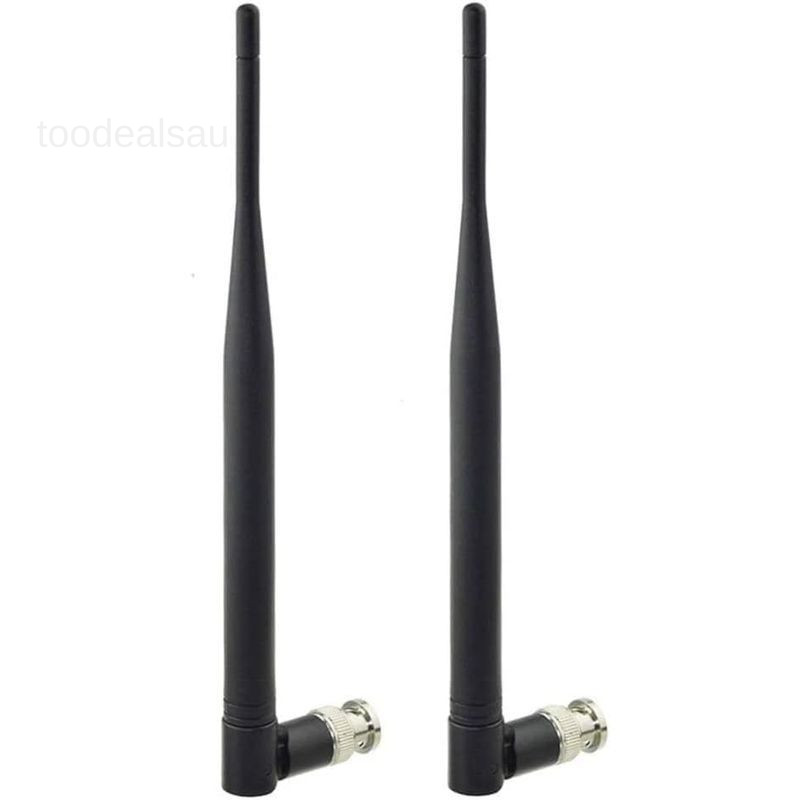 Wireless Microphone Receiver Antennas BNC Antenna 4-pack, Black