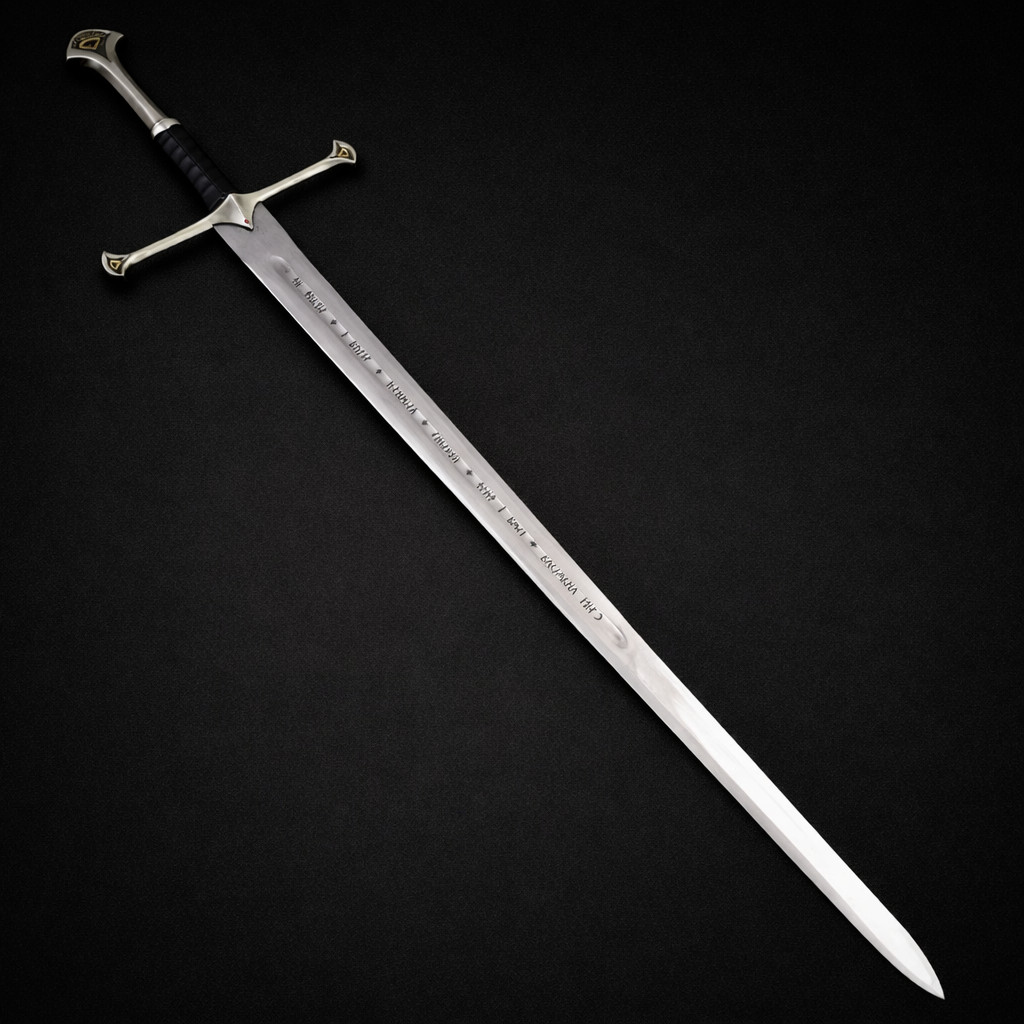 King Aragorn Anduril Narsil Sword with Scabbard, LOTR Sword