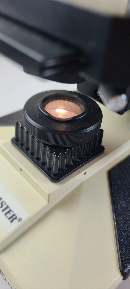 Fisher 12-561B Micromaster Microscope With Objectives