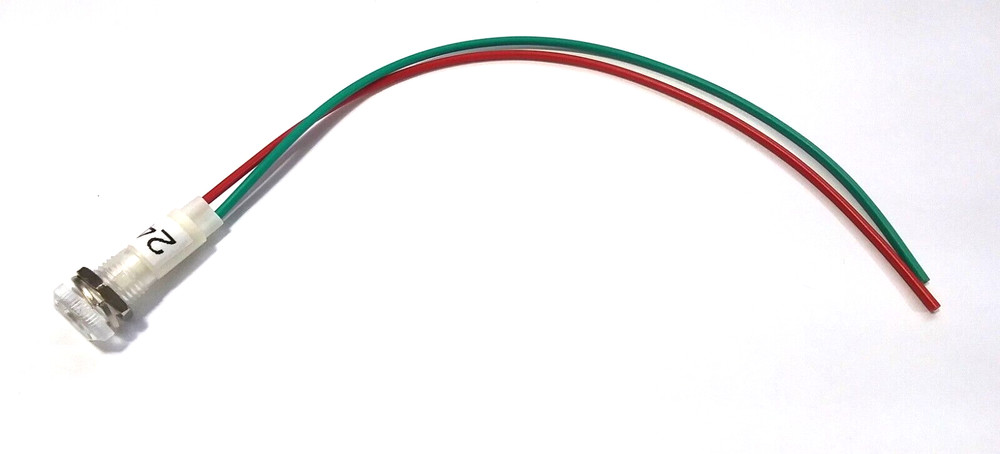 BBT 24 volt Waterproof White LED Low-Profile Indicator Light