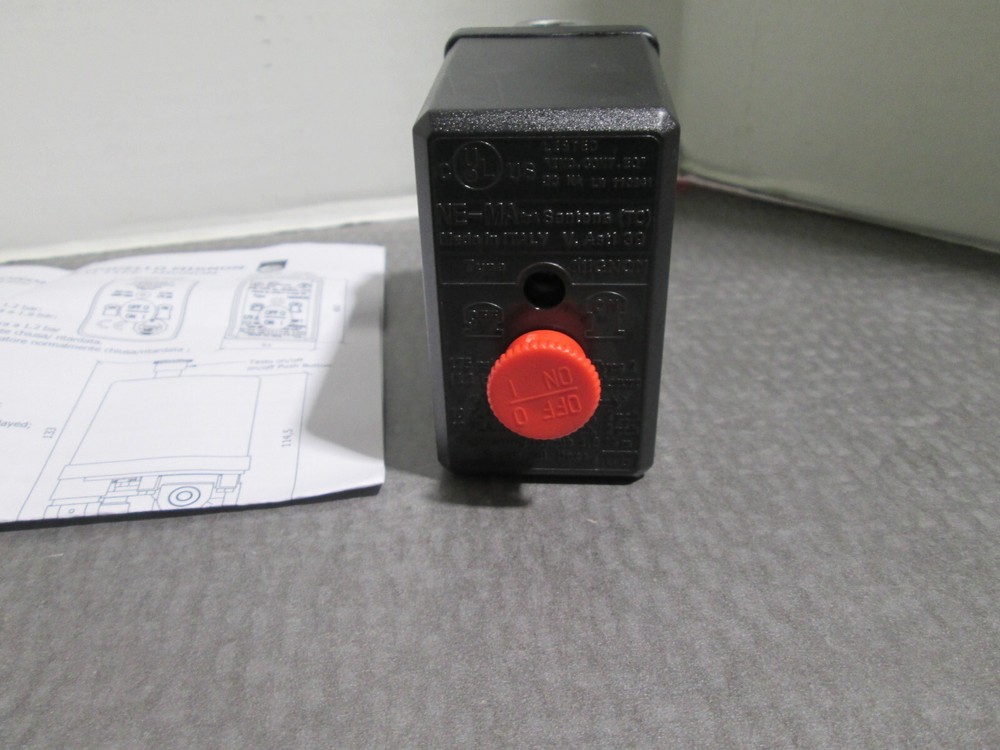 FC321075000 ROLAIR PRESSURE SWITCH W/ UNLOADER VALVE PUSH PULL ON/OFF NEW