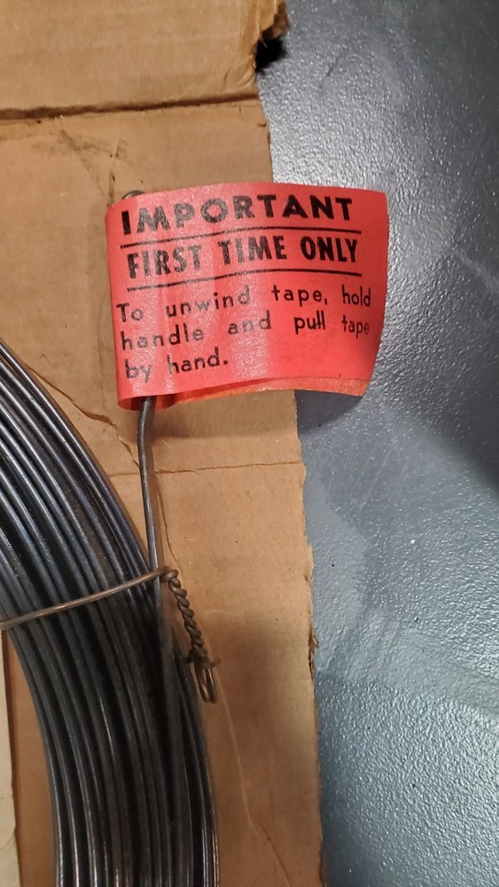 NOS Buchanan FISH TAPE REPLACEMENT 100'x¼"x.060 BTR1046R Fish Wire Pull
