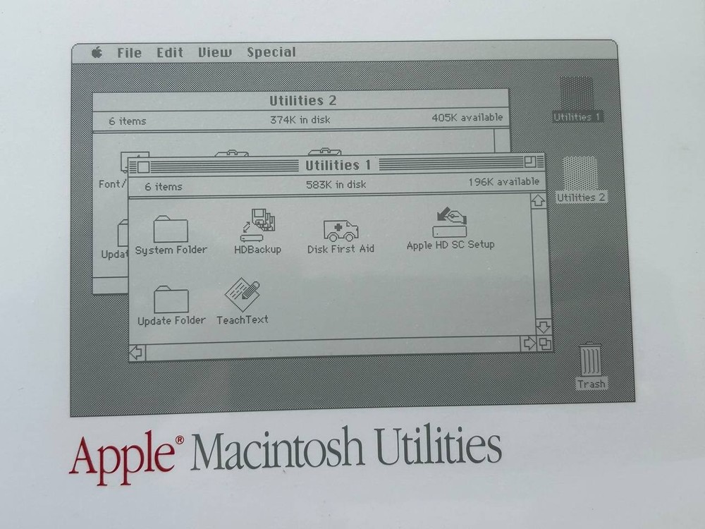 Vintage Apple Macintosh Utilities User's Guide M0680. Sealed