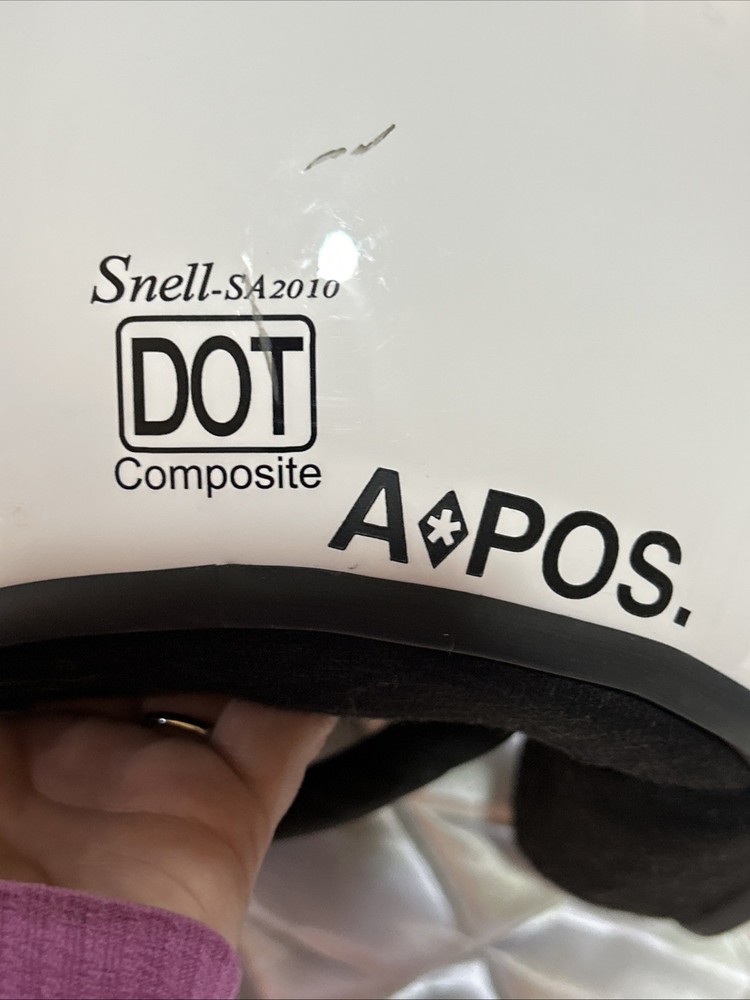 PYROTECT Helmet Pro Air Flow M Snell SA2010 Racing White Shell