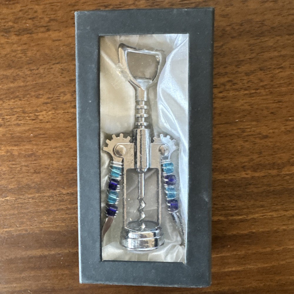 Stainless Steel Beaded Wine Bottle Opener