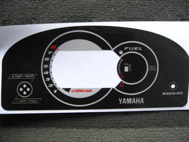 NEW 05-08 Yamaha GPR 800 1200 1300 GP R Gauge Decal Sticker Head Overlay DISPLAY