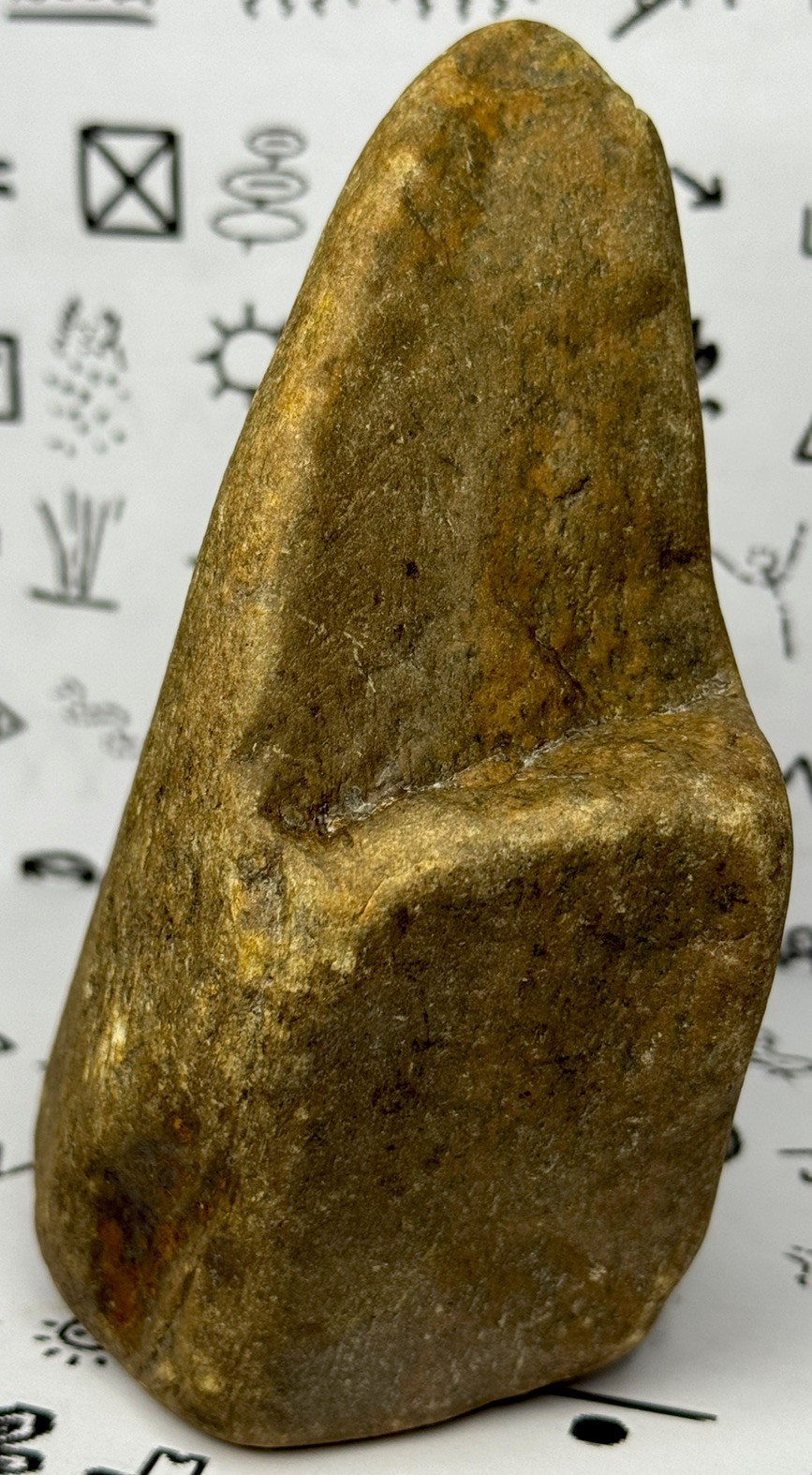 Native American Indian Authentic Artifact Stone Carved Effigy, 2 lb 13 oz • VA