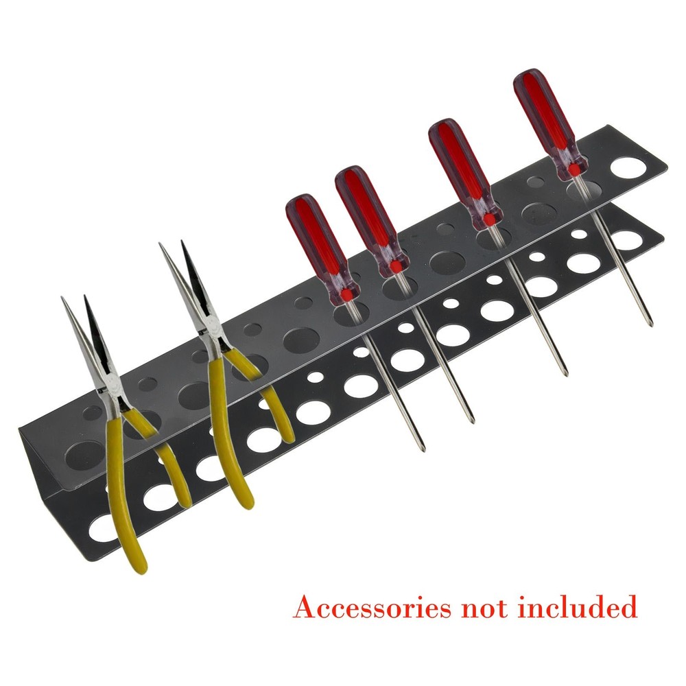 Screwdriver Storage Rack Strong Steel Design for Practical Tool Management