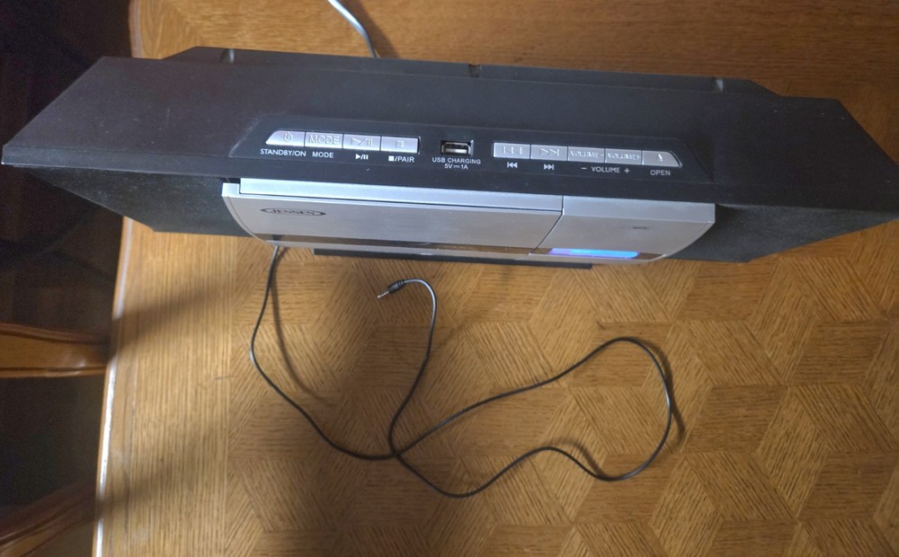 Jensen JBM315 Wall Mountable Bluetooth Music System CD Player Remote TESTED