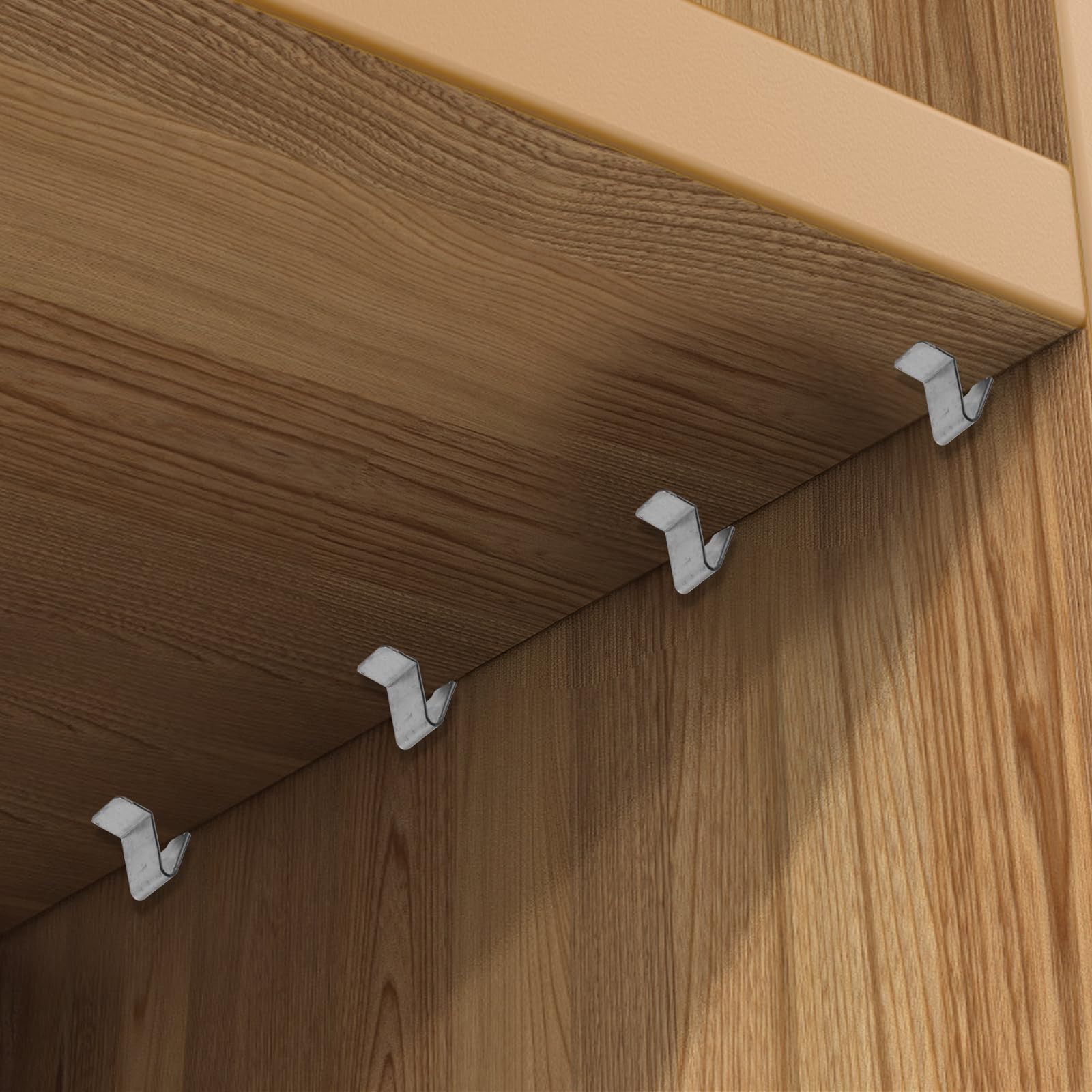 20Pcs Cabinet Shelf Clips, Heavy Duty Metal Shelf Clips Removable Shelving Ho...